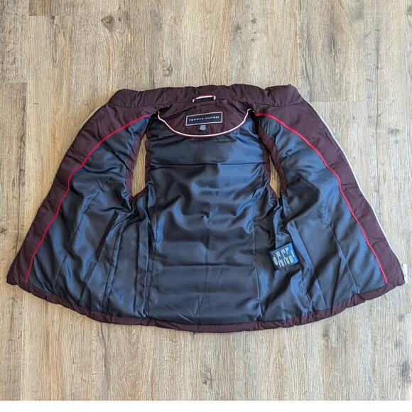 Tommy Hilfiger Womens Auburn Plum Puffer Vest Full Zip Polyester Size Small S - Picture 6 of 6